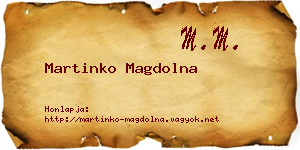Martinko Magdolna névjegykártya